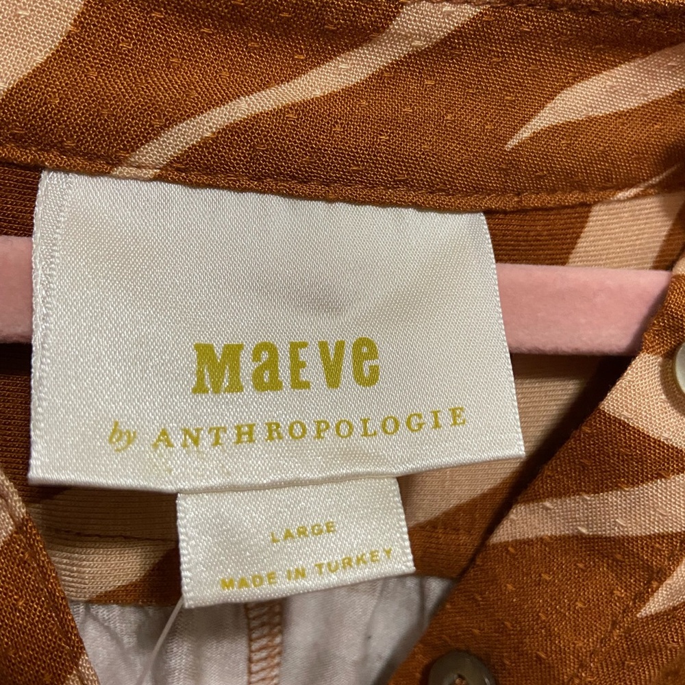 Maeve By Anthropologie NWT Cedar Windham Tunic Size Large - Picture 6 of 7